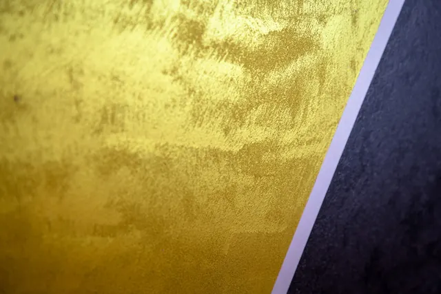 Spachteltechnik-Muster 005: Gold & Nachtblau, zweifarbig
